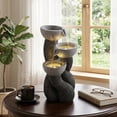 thumbnail image 5 of Costway 18.5"H Outdoor Water Fountain 3-Tier Cascading Bowl Tabletop Waterfall Fountain, 5 of 9