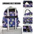 thumbnail image 3 of FORMRS Mini Backpack Purse for Women Travel Daypack Casual Shoulder Bag, Blue Colorful Candies, 3 of 7