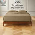 thumbnail image 2 of 30-INCH EXTRA DEEP POCKETS - 700-Thread-Count 100% Organic - Full Size Organic Cotton Sheet Set- Taupe, 2 of 7