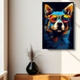 thumbnail image 4 of Swedish Vallhund Dog Glasses Wall Canvas Canvas Framed New Mom Gifts For Women Mother Day For Living Room Decorations Personalized Dog Canvas Gifts For Dad Wall Art decor, 4 of 6