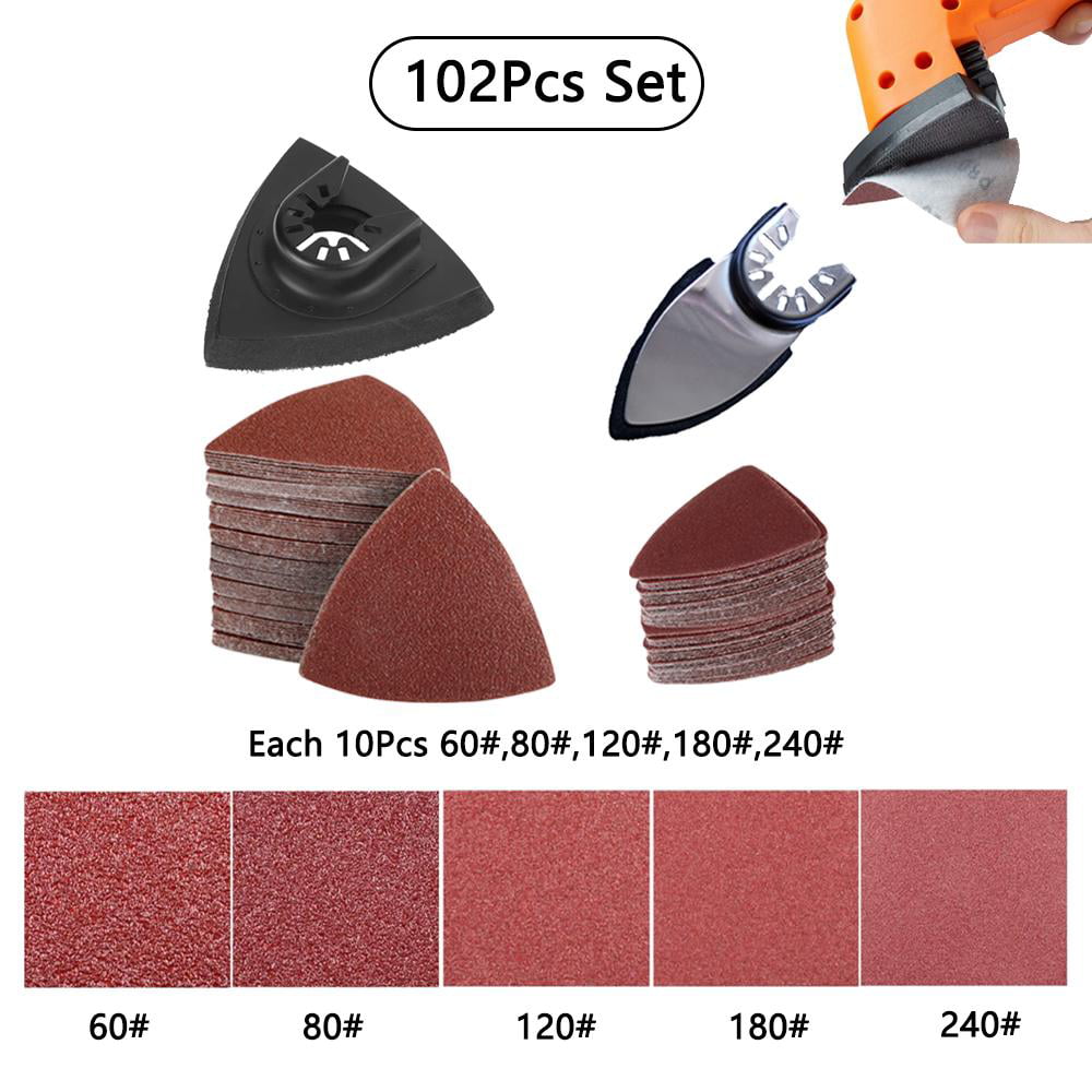 Details about   102pcs Oscillating Multi Tool Sanding Pads Accessories Kits Fit Bosch Chicago 