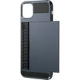 thumbnail image 1 of For Apple iPhone 11 Pro Blue Shockproof Card Slot Wallet Heavy Duty Case Tough 360 Cover Case, 1 of 5