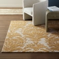 thumbnail image 2 of NICOLE MILLER NEW YORK Mod Damask Chambray Handcrafted Area Rug, 100% Wool Rug, Gold, 9'x12', 2 of 9