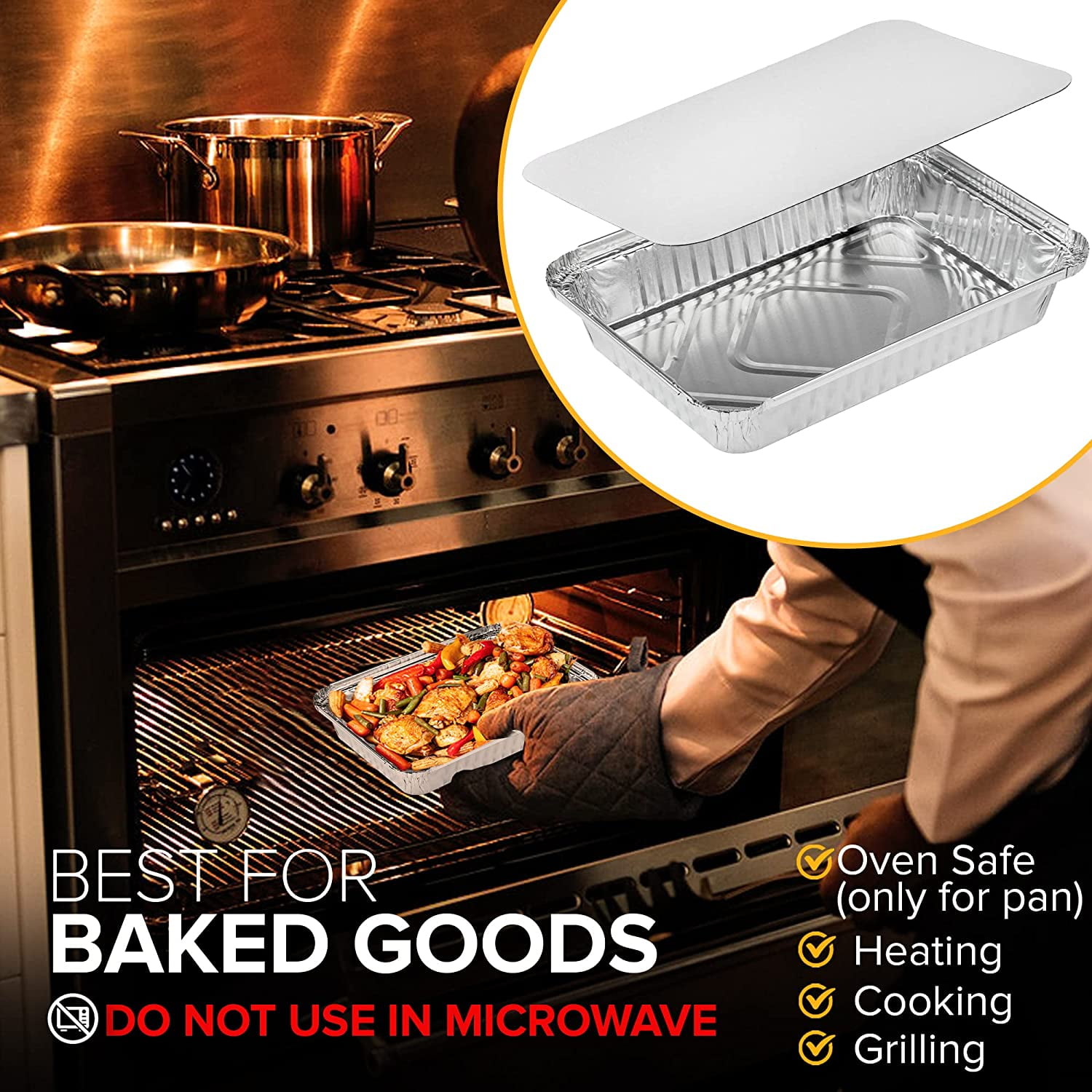 Disposable aluminum pans oven safe online