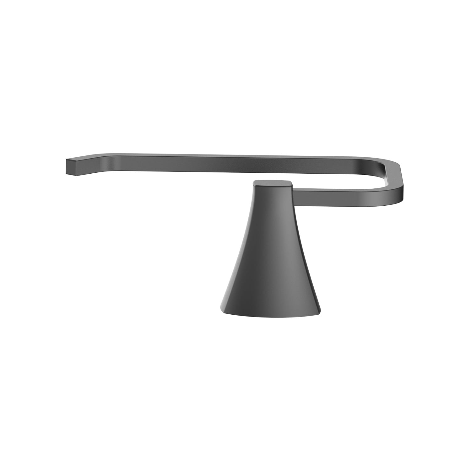Better Homes & Gardens Simple Flare Style Wall Mount Toilet Paper Holder in Matte Black Finish
