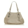 Women Pre-Owned Fendi Selleria Shoulder Bag Calf Leather Brown