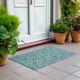 thumbnail image 6 of Addison Rugs Chantille Indoor/Outdoor Transitional Medallions Teal Washable Rectangle Rug, 1'8" x 2'6", 6 of 6