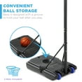 thumbnail image 5 of Best Choice Products Kids Height-Adjustable Basketball Hoop, Portable Backboard System w/ 2 Wheels - Blue/Yellow, 5 of 7
