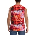 thumbnail image 4 of Easygdp Autumn Maple Leaves Men's Breathable Tank Tops Sleeveless Sporty T Shirts for Basketball, Mountaineering, Bodybuilding -Small, 4 of 8