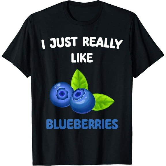 I Just Really Like blueberries Lover Toddler Kids Boy T-Shirt