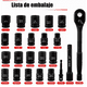 thumbnail image 3 of Juego De Herramientas Mecánicas Autocle 24 pcs Dados Kit 1/2' rojo, 3 of 4