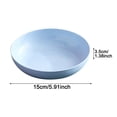 thumbnail image 3 of Deep Dinner Plates, 5.9"×1.4" Lightweight Dinner Dish, Round Serving Plates, Shallow Dinner Bowls, Plastic Plates Microwave and Dishwasher Safe, Multipurpose Plates for Daily Use, Purple, 3 of 7