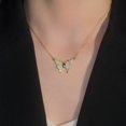 thumbnail image 1 of Collar de diseño de lujo ligero con combinación de perlas de amor, joyería para mujer, cadena de clavícula que combina con todo, accesorios de alta calidad, 1 of 6