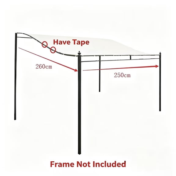 Dpityserensio Waterproof Garden Patio Awning Canopy Shade UV Blocking Cloth Tent Cover Garden Supplies 98.42*102.3Inch