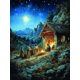 thumbnail image 1 of Qisvanset 12x16 Inch Modern Nativity Bible Canvas Wall Art, Biblical Painting Advent Christmas Home Decor, 1 of 8
