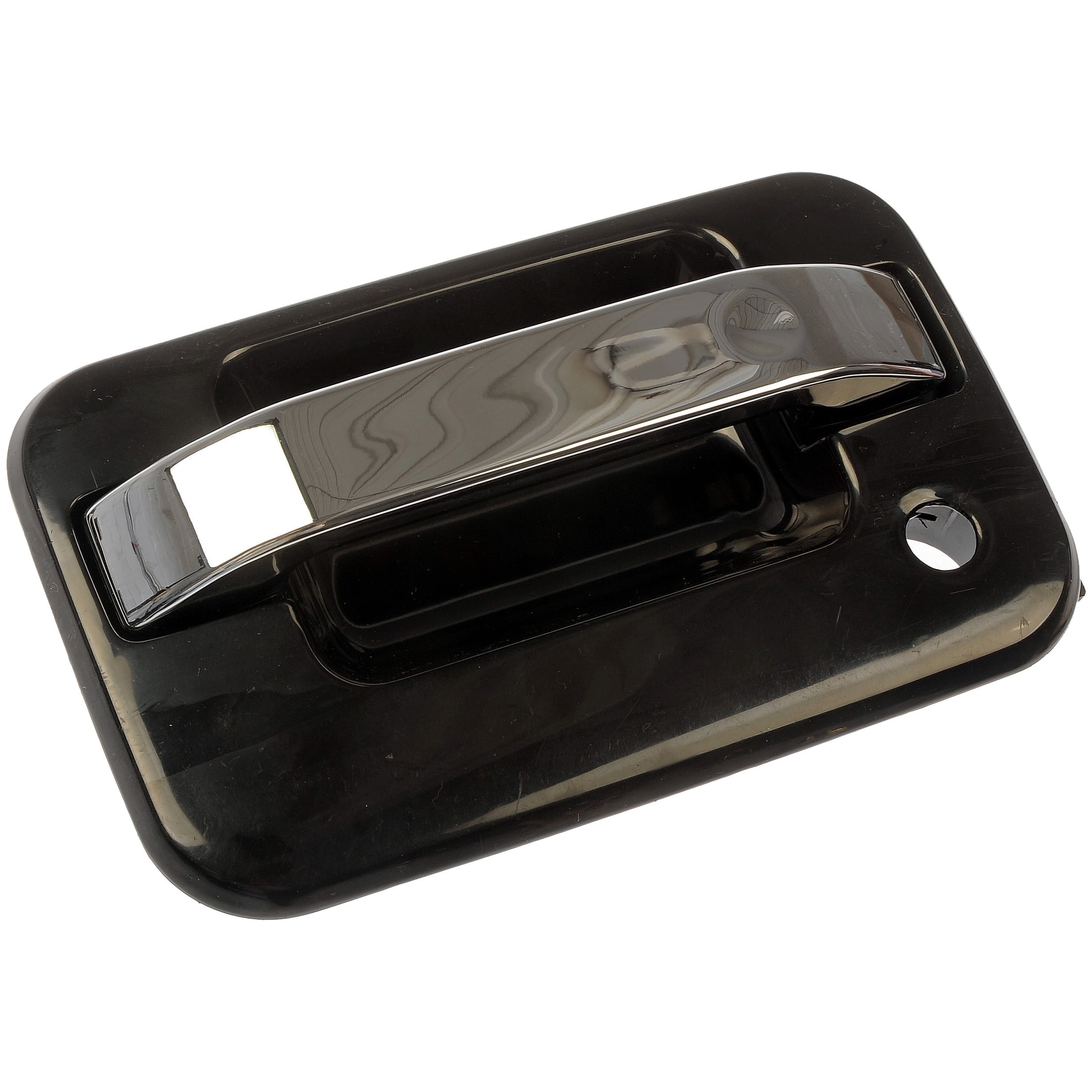 Dorman 80201 Front Driver Side Exterior Door Handle for Specific Ford Models, Black and Chrome