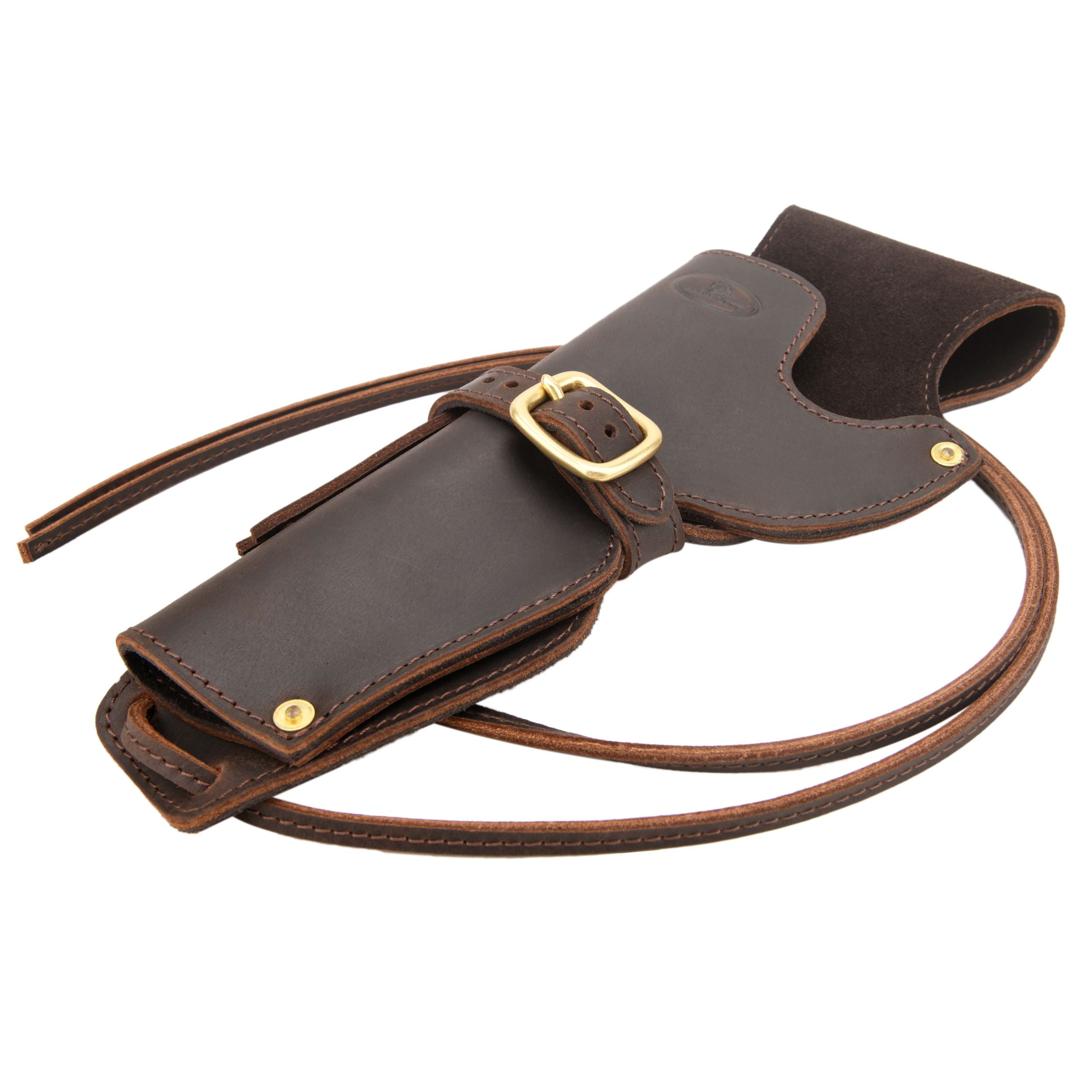WAYNE'S DOG Handmade Holster Full Leather Western Cowboy Revolver Cover COFFEE