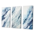 thumbnail image 3 of Designart "Whirlwind in Blue and Cream IV" Abstract Shapes Wall Art Set Of 3 - Blue Shapes Gallery Wall Set For Home Decor, 3 of 7