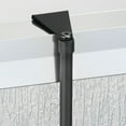 thumbnail image 4 of mDesign Stainless Steel 2-Tier Bath/Shower Over Door Caddy, Hooks - Matte Black, 4 of 6
