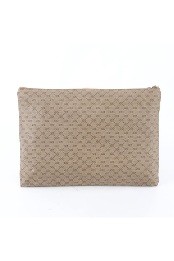Pre-Owned Gucci Micro GG 0129040282 Second Bag Clutch Handbag Pouch Brand...
