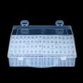 thumbnail image 3 of Amdohai Clear Plastic Diamond Storage Box with Handle 64 Pack Transparent Diamond Embroidery Painting Accessory Tool Drill Jewelry Beads Container Holder with Label, 3 of 8