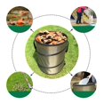thumbnail image 3 of Collapsible Yard Gardening Waste Bag Pop-up Trash Can Leaf Container Waterproof Bin M, 3 of 9
