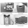 thumbnail image 4 of Coffee Bean Roaster Machine, Dry Goods Coffee Roaster Machine with Timer, 60-200 Temperature Adjustable for Home & Commercial Automatic Baking, 1500W, with Gloves, 4 of 7