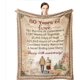 thumbnail image 1 of LHSHID Best 50th Anniversary Wedding Gifts 50th Anniversary Blanket for Parents Golden Wedding Gift for Couple 50 Years of Marriage 50th Anniversary Decorations 50x60in, 1 of 6
