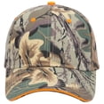 thumbnail image 3 of Men’s Camouflage 6 Panel Adjustable Low Profile Baseball Cap, Khaki/Brown/Olive Green, 3 of 3