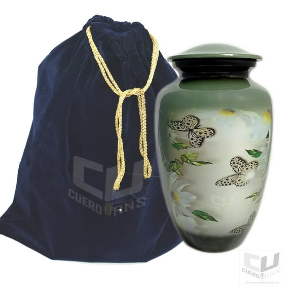 CUERO URNS Lovely Butterfly Cremation Urn for Human Ashes Affordable Urn for Ashes Male And Female