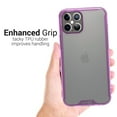 thumbnail image 4 of CoverON Apple iPhone 12 Pro Max Case (6.7"), Clear Slim fit Lightweight Hard Cover TPU, Purple Bumper, 4 of 8