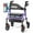 Purple, variant on HOMLAND Foldable Rollator Walkers with Seat for Seniors, 8'' Big Wheels, 350 lb. Weight Capacity, Adjustable Handles and Seat Height, Lightweight Rolling Walker, Black