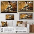 thumbnail image 4 of Designart "Tea Ceremony Asian Painting III" Asian Floater Framed Wall Art Print, 4 of 7