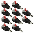 thumbnail image 2 of 10 Uds conector macho BNC Cable Coaxial CCTV cámara de vídeo de vigilancia Terminal adaptador RCA enchufe AV, 2 of 9