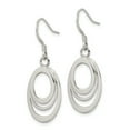 thumbnail image 2 of Sterling Silver Oval Dangle Earrings, 2 of 3