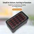 thumbnail image 1 of Flmtop Multiprise USB Multiport Hub Station de Charge Ventilateur Intelligent pour Plusieurs Appareils Compatible avec Prise d'Extension pour Maison Bureau, 25 Ports USB, 1 of 10