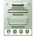 thumbnail image 3 of Recipientes de vidrio para almacenamiento de alimentos KEMETHY, 40 piezas, libres de BPA, 3 of 7