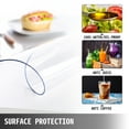 thumbnail image 5 of VEVOR 84x42 inch Clear Table Cover Protector, 1.5mm Thick Clear Desk Protector Table Pads, Plastic Tablecloth Table Protector for Dining Room Table, 5 of 9
