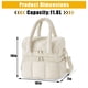 thumbnail image 2 of Bolsa de Almuerzo Térmica de 12.5 QT con Doble Compartimento y Diseño Acogedor, Ideal para Trabajo, Escuela o Picnic, blanco, 2 of 8