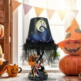 thumbnail image 3 of Lámpara de mesa de Halloween, decoración de escritorio, luz LED de luna, figura de lámpara de mesa, borla, modelo de resina, juguete, 3 of 6