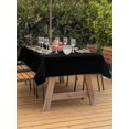 thumbnail image 3 of Outdoor Table Cloth with Umbrella Hole and Zipper, Black Waterproof Rectangle Tablecloth 52"x70", Pure Black Washable Table Cover for Outside Party Patio Picnic, 3 of 8