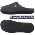 thumbnail image 2 of Mens Classic Two-Tone Slippers, Comfy Memory Foam House Shoes, 2 of 7
