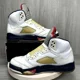thumbnail image 2 of Ni - ke Ni - ke Air Jordan 5 Retro Olympic Independence Day White Sz 8.5 136027-103 2011 OG, 2 of 5