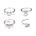 thumbnail image 5 of Huanledash Exquisite Nose Piercing All-match Copper Creative Cartilage Tragus Nose Ring for Women, 5 of 8