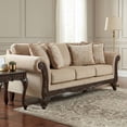 thumbnail image 4 of Roundhill Furniture Hernen 5-Piece Living Room Set, Emma Wheat, 4 of 14