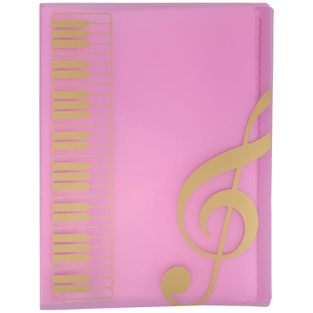 Carpeta de partituras de precisión para almacenamiento y organización de música Carpeta de documentos A4 con 80 páginas para partituras de piano, música de coro y banda