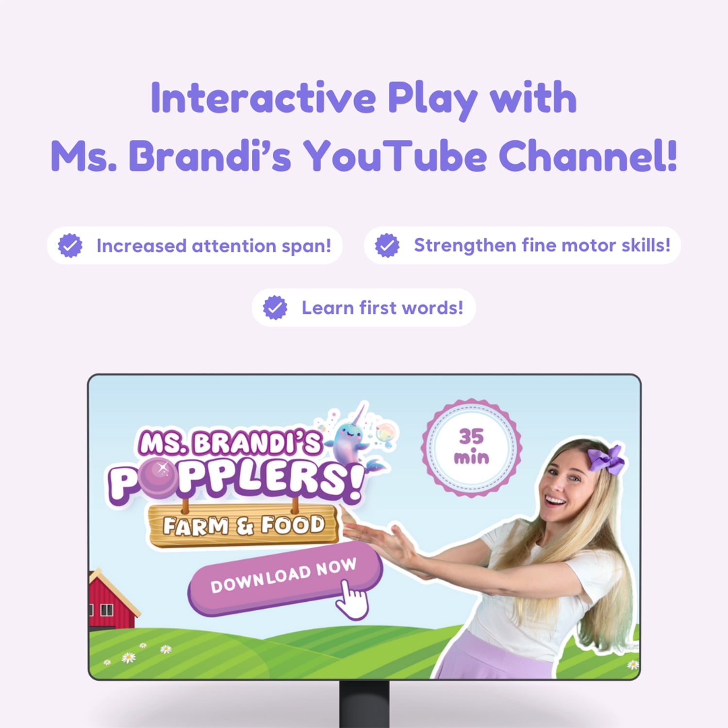 The Fidget Game Ms. Brandi's Popplers Farm & Food Educational Game