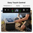 thumbnail image 6 of Simzlife 12 Volt Car Refrigerator 22 Quart Portable Fridge Freezer Compressor Cooler 12/24V DC 110~240 Volt AC for Truck Van RV Camper SUV Travel Camping Road Trips, 6 of 10