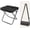 L Black#001, variant on Foldable Backpack Stool, 2026 New Portable Folding Camping Stool, Tiny Foldable Stool which can Turned Into a Satchel, Lightweight Ultralight Pocket Chair, for Fishing Hiking Hunting (Black,Medium)
