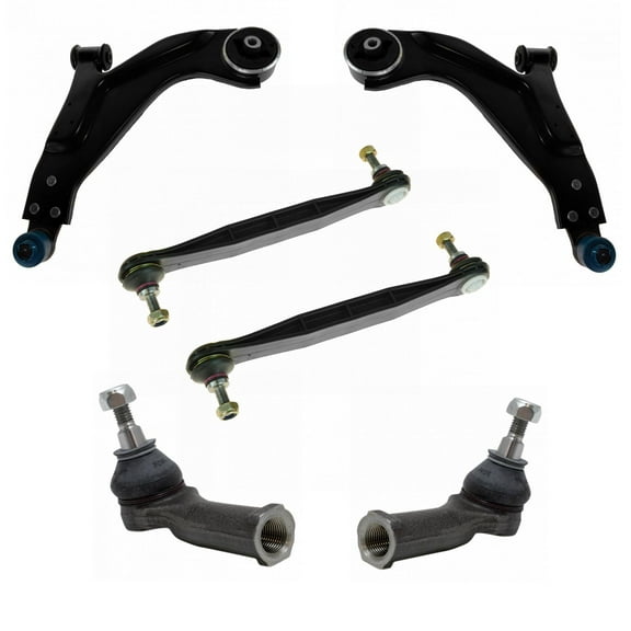 6 Piece Steering & Suspension Kit Control Arms Sway Bar End Links Tie Rods PSA71457 Fits select: 2002-2008 JAGUAR X-TYPE